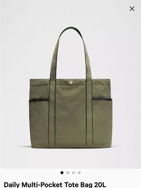 lululemon athletica Olive Green Multi-Pocket Tote